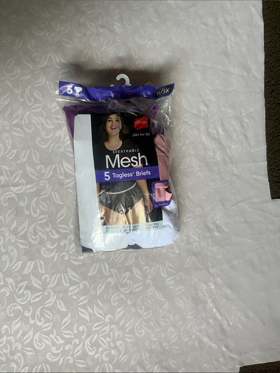 Hanes Other - 2/$25 NWT Hanes 5-Pack Mesh Tagless Briefs Multi Color Plus Size 11/3X